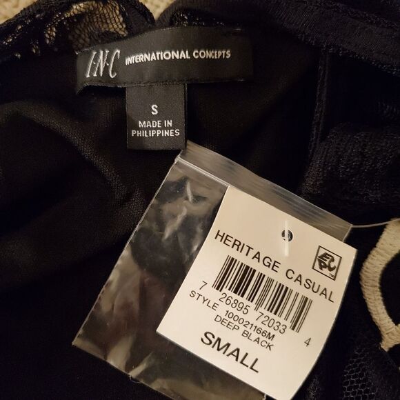 INC International Concepts Sheer Lace Top - NEW - Picture 12 of 14